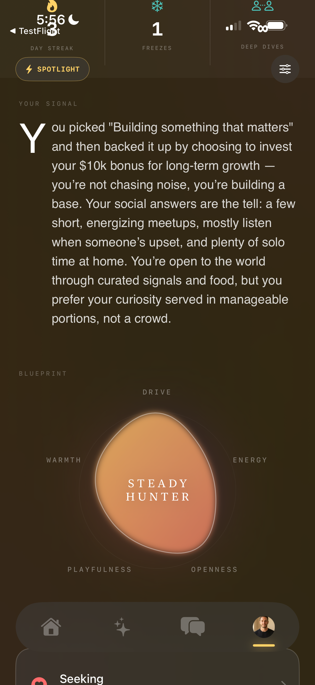 Watch your Aura settle